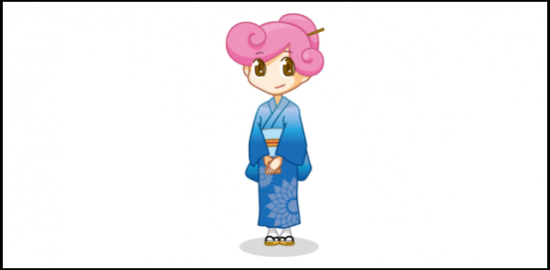 着物(青)